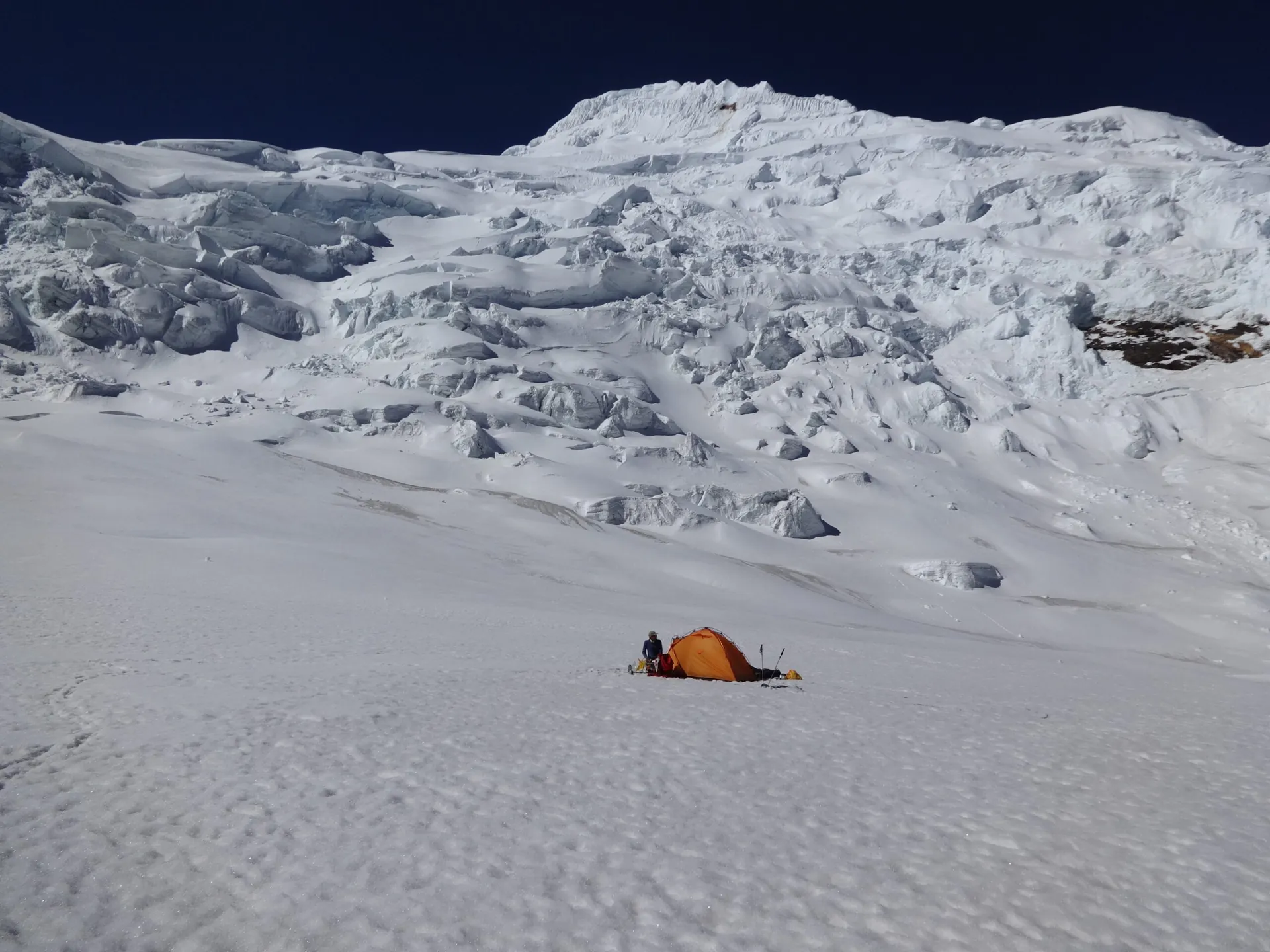 Übernachten auf dem Gletscher mit Bergführer vertical.guide Guide