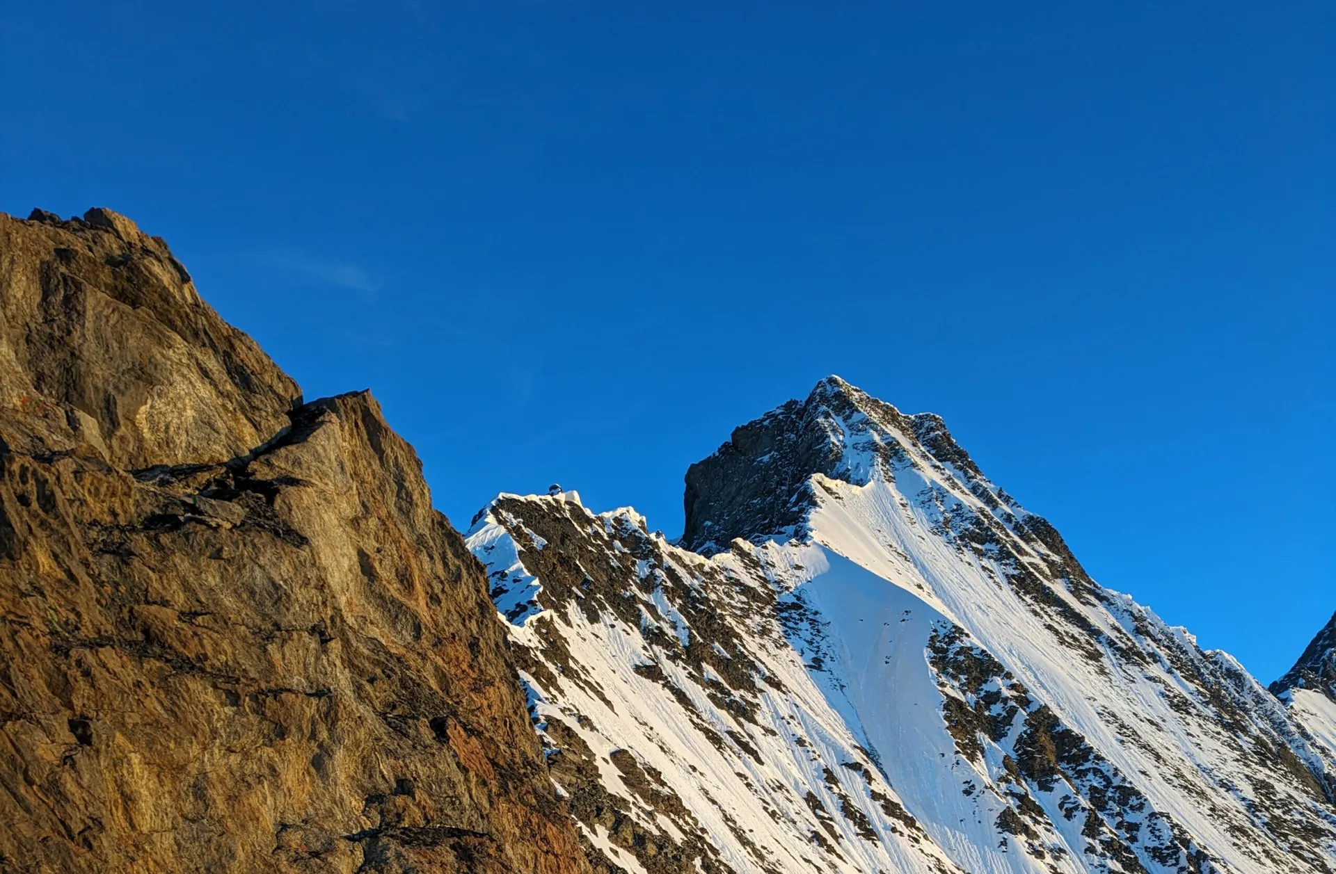 Täschhorn über Kinhütte Nordwand