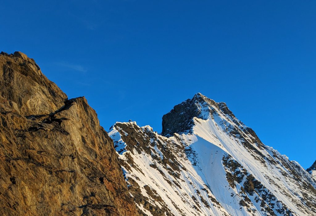 Täschhorn über Kinhütte Nordwand